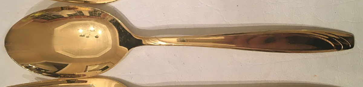 Golden Caribbean (Gold Electroplate) Place/Oval Soup Spoon by Westminster-1