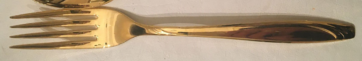 Golden Caribbean (Gold Electroplate) Fork by Westminster-1