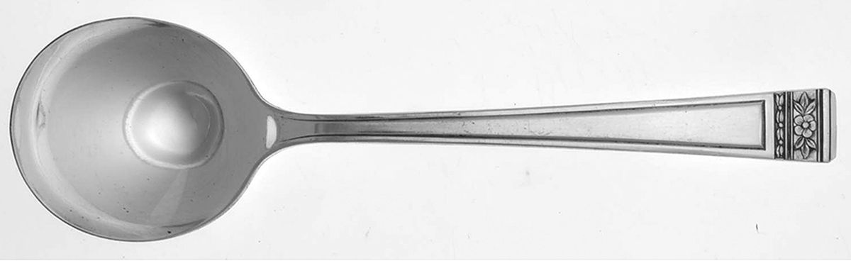 Edgewood (Silverplate, 1934) Round Bowl Soup Spoon (Gumbo) by Wallace Silver-1