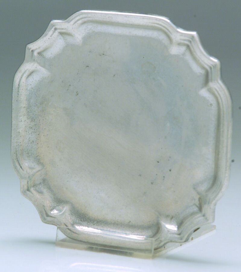 Gadroon (Armetale, Hollowware) 4" Square Tray by Wilton Armetale-1