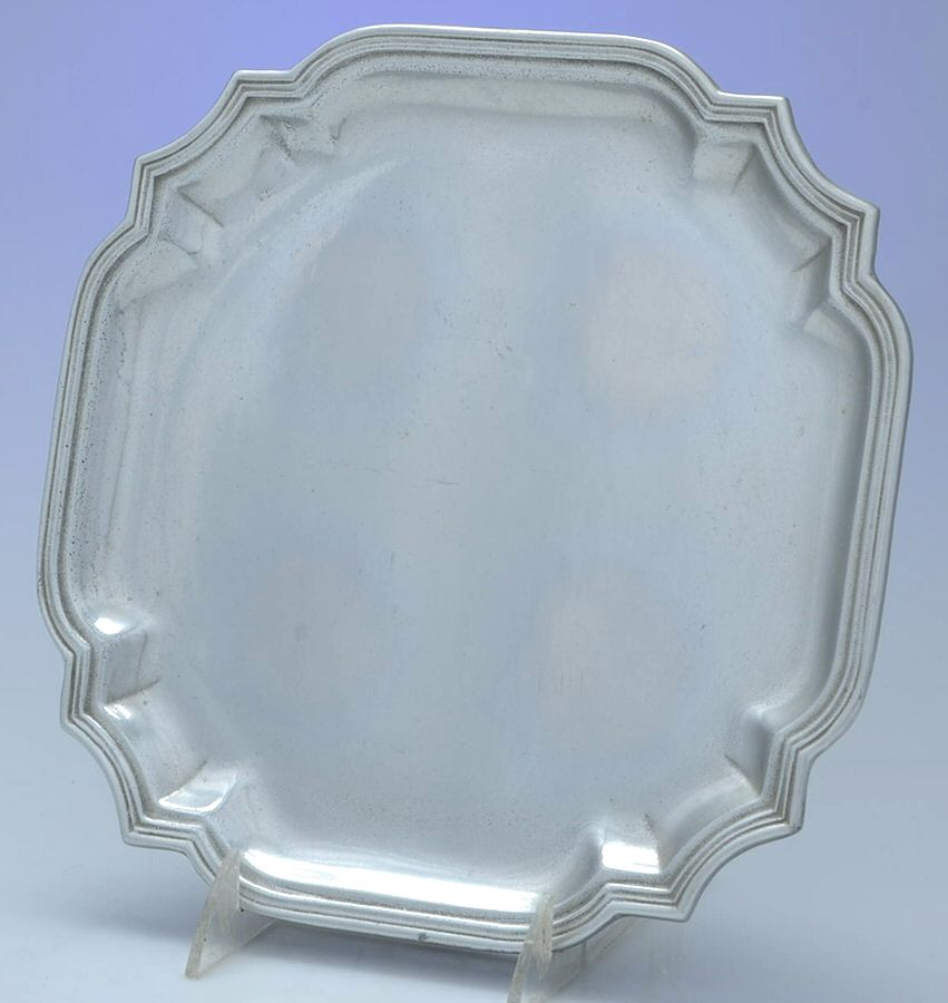 Gadroon (Armetale, Hollowware) 9" Square Tray by Wilton Armetale-1