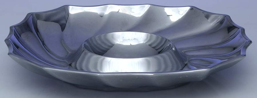 Eddy (Armetale, Hollowware) 1 Piece Chip and Dip Set by Wilton Armetale-1