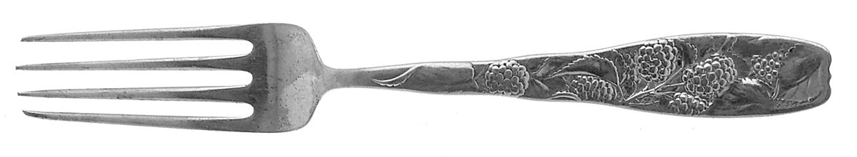 Berry (Sterling, 1880, Monograms) Fork by Whiting Manf Co-1