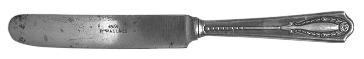 WAS84 (SILVERPLATE) Old French Hollow Knife by Wallace Silver-1