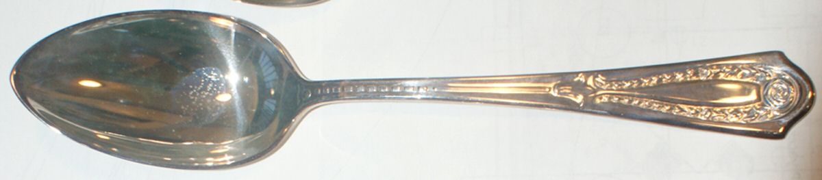 WAS84 (SILVERPLATE) Place/Oval Soup Spoon by Wallace Silver-1