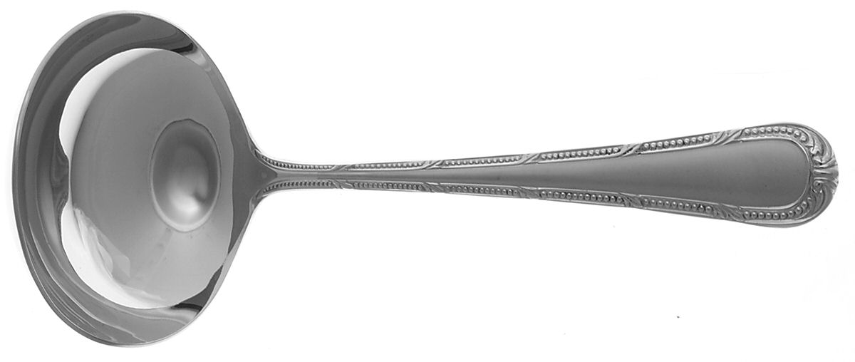 Russborough-Matte (Stainless) Solid Gravy Ladle by Waterford-1