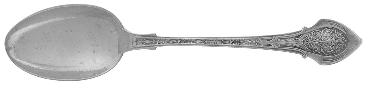 Angelo (Sterling, 1875, Monograms) Teaspoon by Wood & Hughes-1