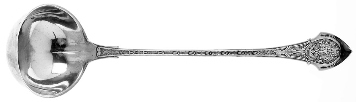 Angelo (Sterling, 1875) Oyster Ladle Solid Piece by Wood & Hughes-1