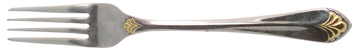 St Regis Gold (Stainless) Fork by Wallace Silver-1