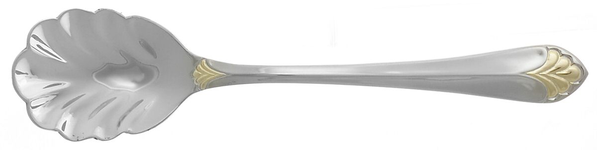 St Regis Gold (Stainless) Sugar Shell Spoon by Wallace Silver-1