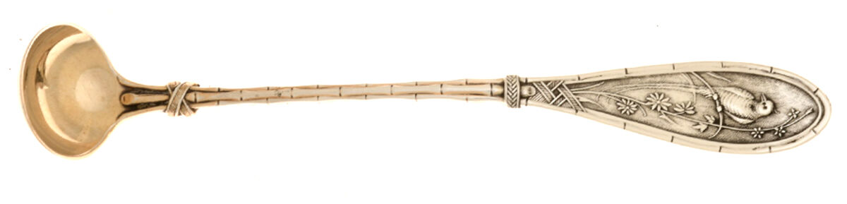 Japanese (Sterling, 1874) Mustard Spoon by Whiting Manf Co-1