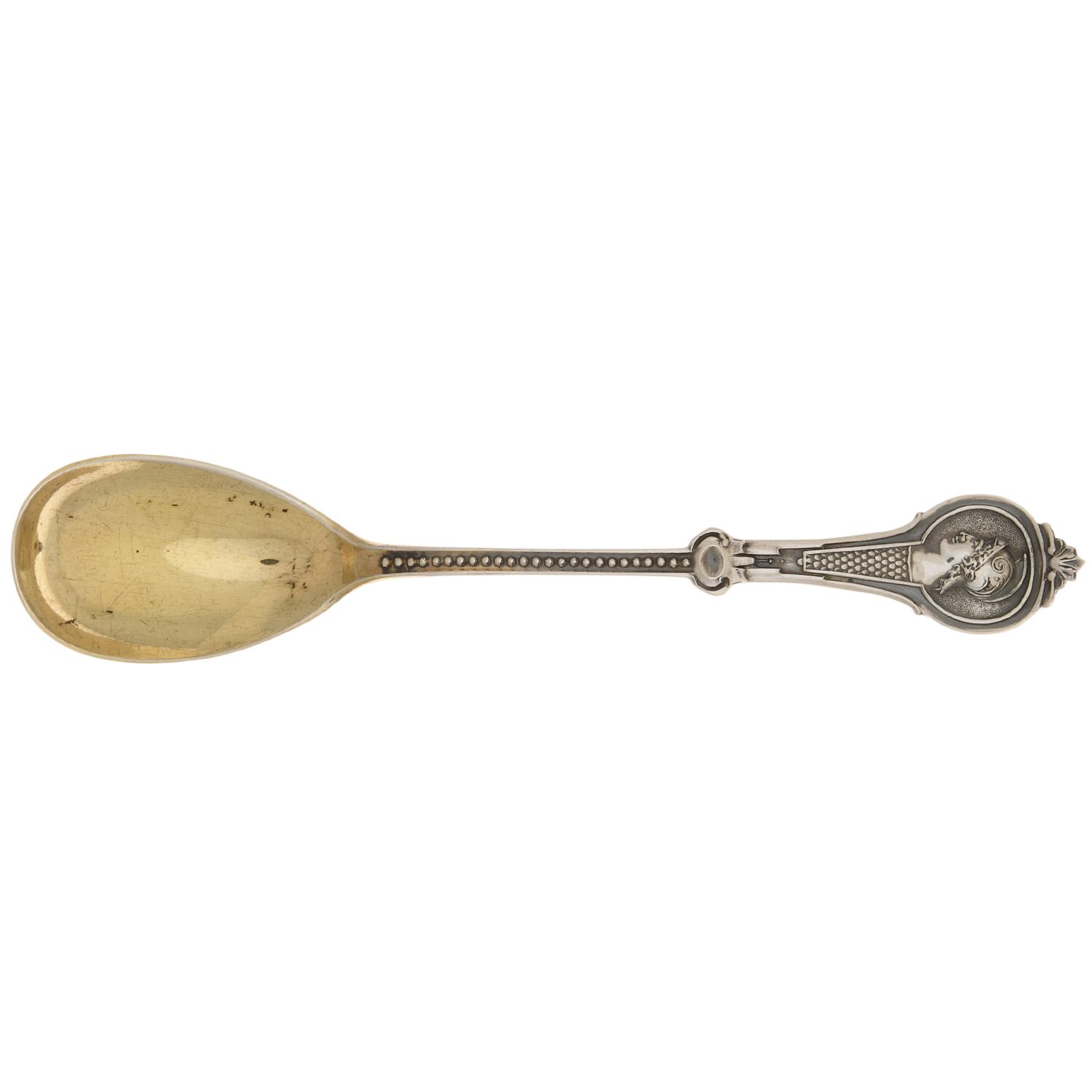 Warrior (STERLING, 1863) Egg Spoon by Wood & Hughes-1