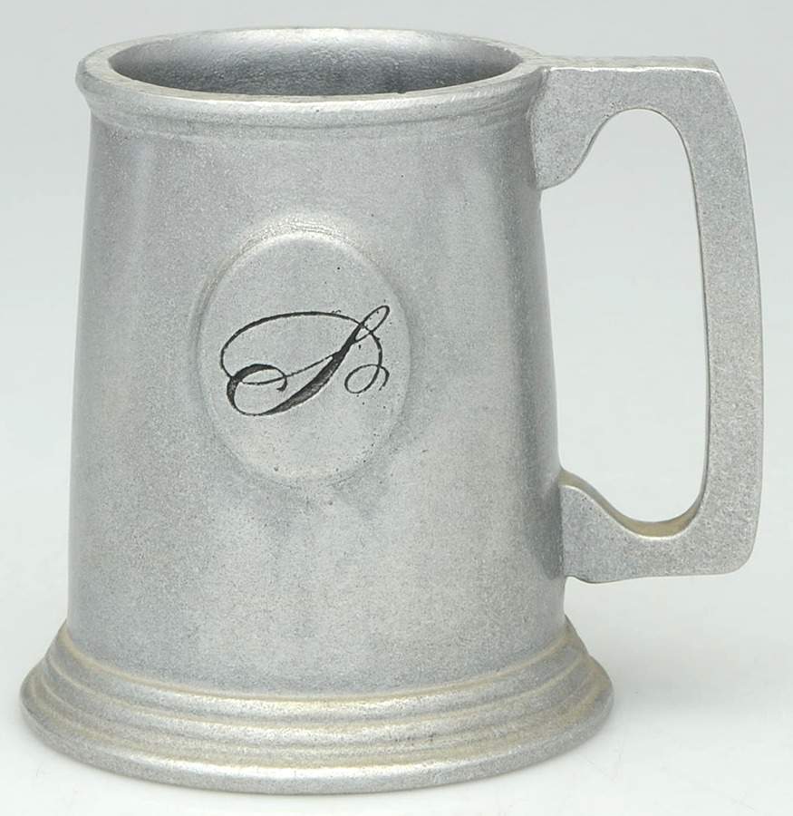Plough Tavern (Armetale, Hollowware, Satin) Monogram Mug by Wilton Armetale-1