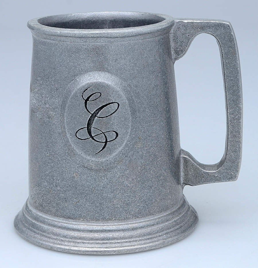 Plough Tavern (Armetale, Hollowware, Satin) Monogram Mug by Wilton Armetale-1