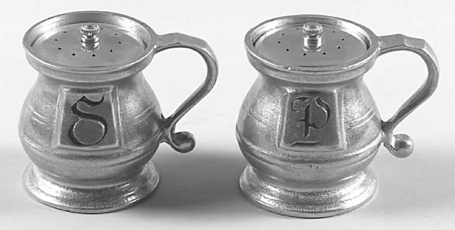 Plough Tavern (Armetale, Hollowware, Satin) Salt and Pepper Set by Wilton Armetale-1