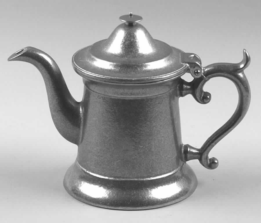 Plough Tavern (Armetale, Hollowware, Satin) Small Teapot with Lid by Wilton Armetale-1