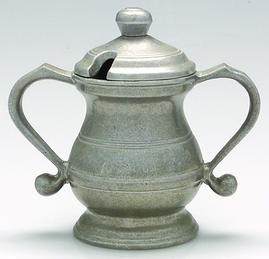 Plough Tavern (Armetale, Hollowware, Satin) Sugar Bowl with Lid by Wilton Armetale-1