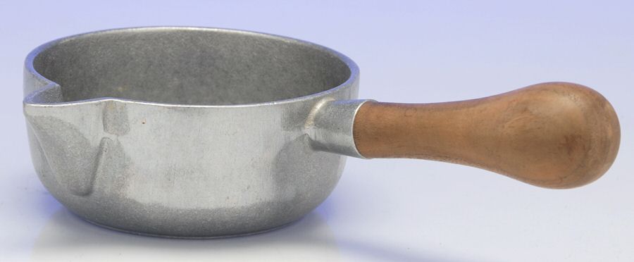 Plough Tavern (Armetale, Hollowware, Satin) Caudle Cup w/Wood Handle by Wilton Armetale-1