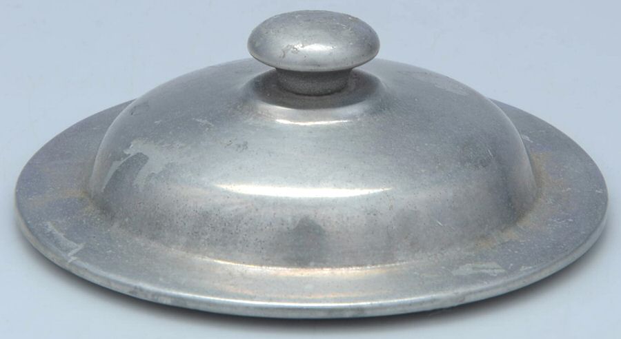 Plough Tavern (Armetale, Hollowware, Satin) Lid for Round Butter Tub by Wilton Armetale-1