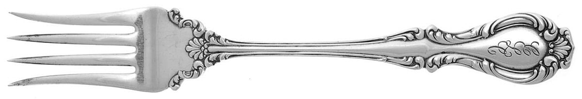 Joan (Silverplate, 1896, Monograms) Individual Salad Fork by Wallace Silver-1