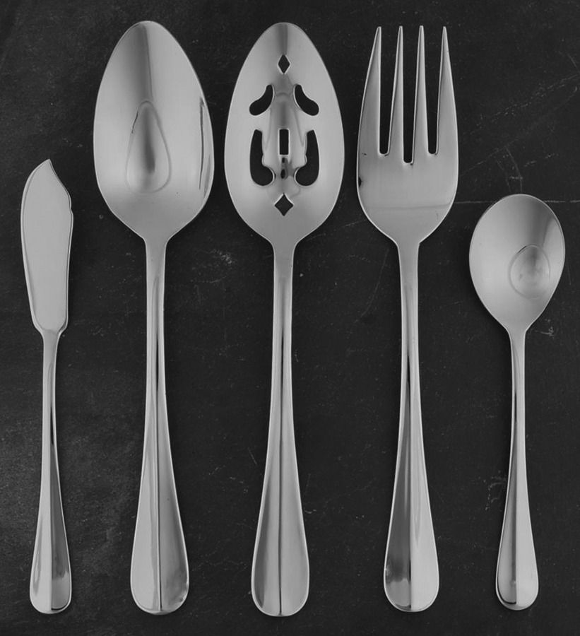 Hartford (Stainless, China) 5 Piece Hostess Set by Wallace Silver-1