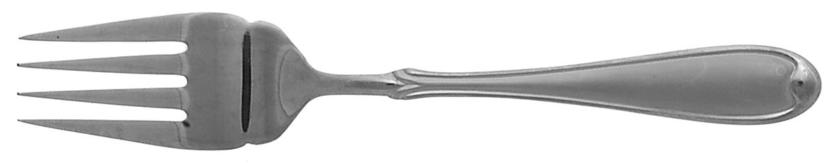 Summerset Frost (Stainless) Large Solid Cold Meat Serving Fork by Wallace Silver-1