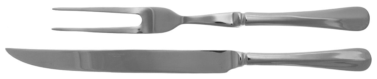 Hartford (Stainless, Indonesia) Large 2-Piece Roast Carving Set w/Stainless Blade by Wallace Silver-1