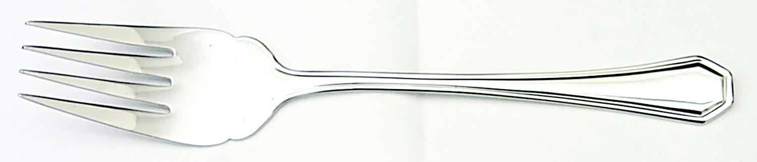Casino (Stainless) Medium Solid Cold Meat Serving Fork by Wallace Silver-1