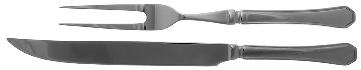 Casino (Stainless) Large 2-Piece Roast Carving Set w/Stainless Blade by Wallace Silver-1