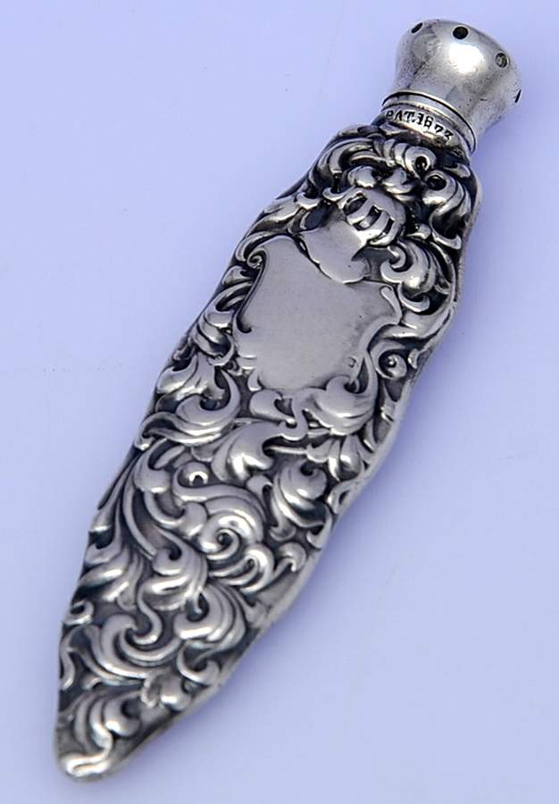 Heraldic (Sterling, Hollowware) 2" Perfume Vial by Whiting Manf Co-1