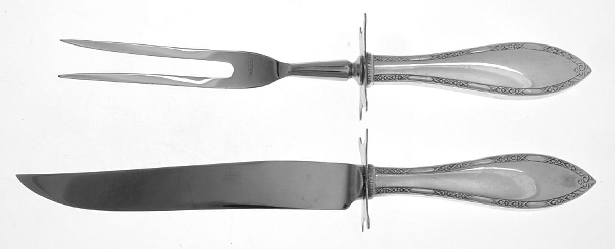 WEB9 (STERLING) Small Stainless Blade 2-Piece Steak Carving Set by Web Silver-1