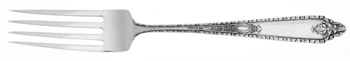 Cinderella (Sterling, No Monograms) Solid Youth Tea Fork by Whiting Manf Co-1