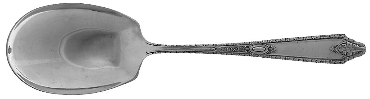 Cinderella (Sterling, No Monograms) Small Solid Berry/Casserole Spoon by Whiting Manf Co-1