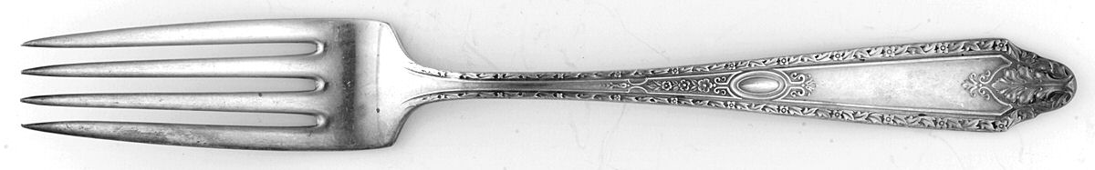 Cinderella (Sterling, No Monograms) Fork by Whiting Manf Co-1