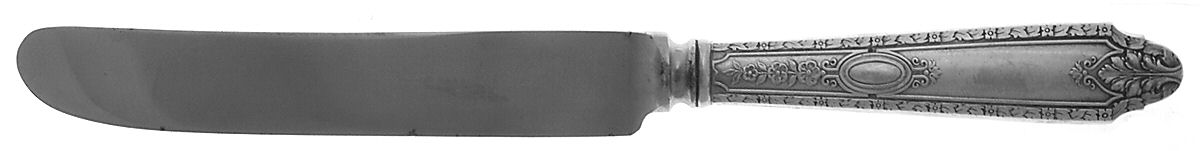Cinderella (Sterling, No Monograms) Old French Hollow Knife with Bolster by Whiting Manf Co-1