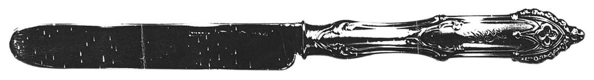 Gothic (Sterling) Old French Hollow Knife by WILLIAM GALE, JR.-1