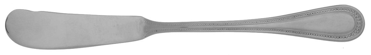 Continental Bead (Stainless) Flat Handle Master Butter Knife by Wallace Silver-1