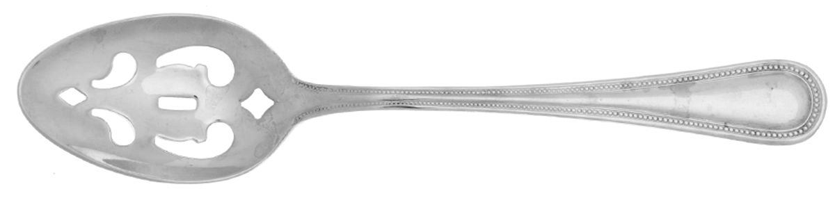 Continental Bead (Stainless) Pierced Tablespoon (Serving Spoon) by Wallace Silver-1