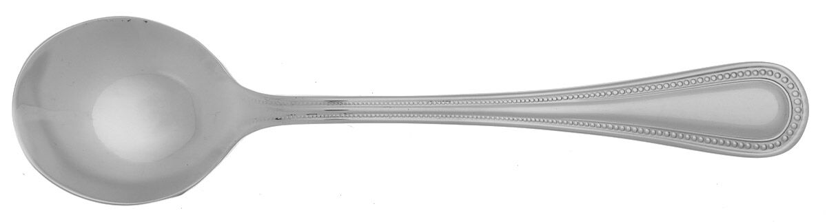 Continental Bead (Stainless) Round Bowl Soup Spoon (Cream Soup) HC by Wallace Silver-1