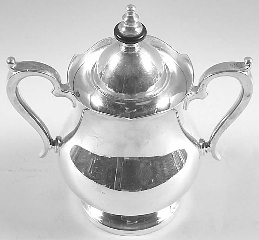 Alden (Silverplate, Hollowware) Sugar Bowl & Lid by Wallace Silver-1
