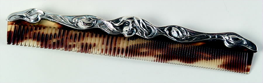 1447 (Sterling, Hollowware) Comb by Wm B Kerr-1