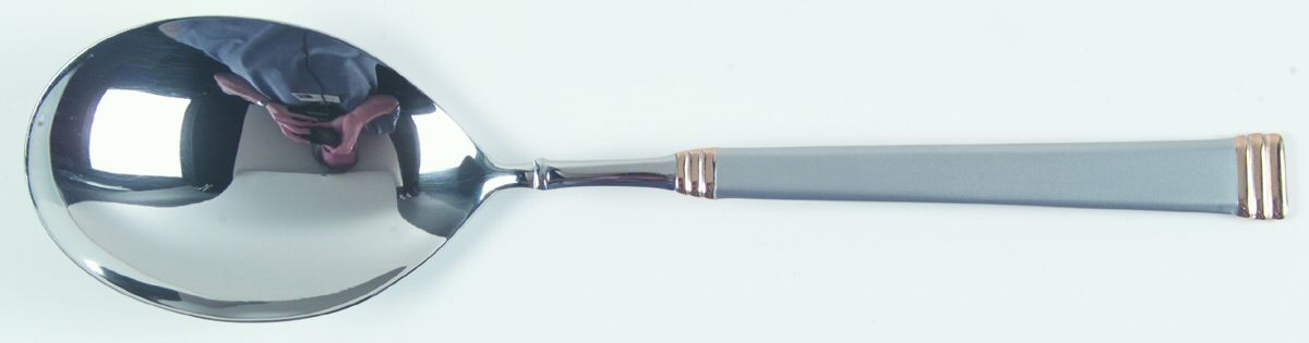 Satin & Gold (Stainless) Solid Serving Spoon by WMF Flatware-1