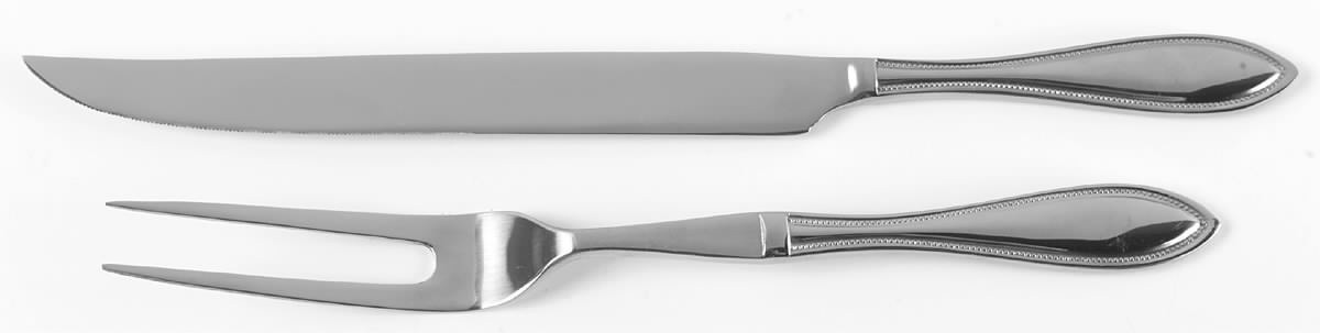 American Tradition (Stainless) Large 2-Piece Roast Carving Set, Solid Piece by Wallace Silver-1