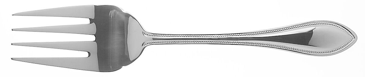 American Tradition (Stainless) Medium Solid Cold Meat Serving Fork by Wallace Silver-1