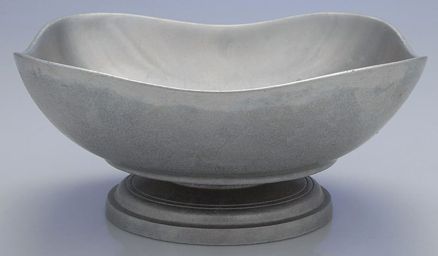 Armetale Hollowware (Non-Silver) 9" Square Boston Bowl with Pedestal by Wilton Armetale-1