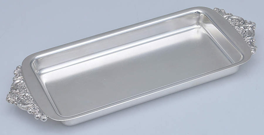 Baroque (Silverplate, Hollowware, Newer) Silverplate Cranberry Dish by Wallace Silver-1