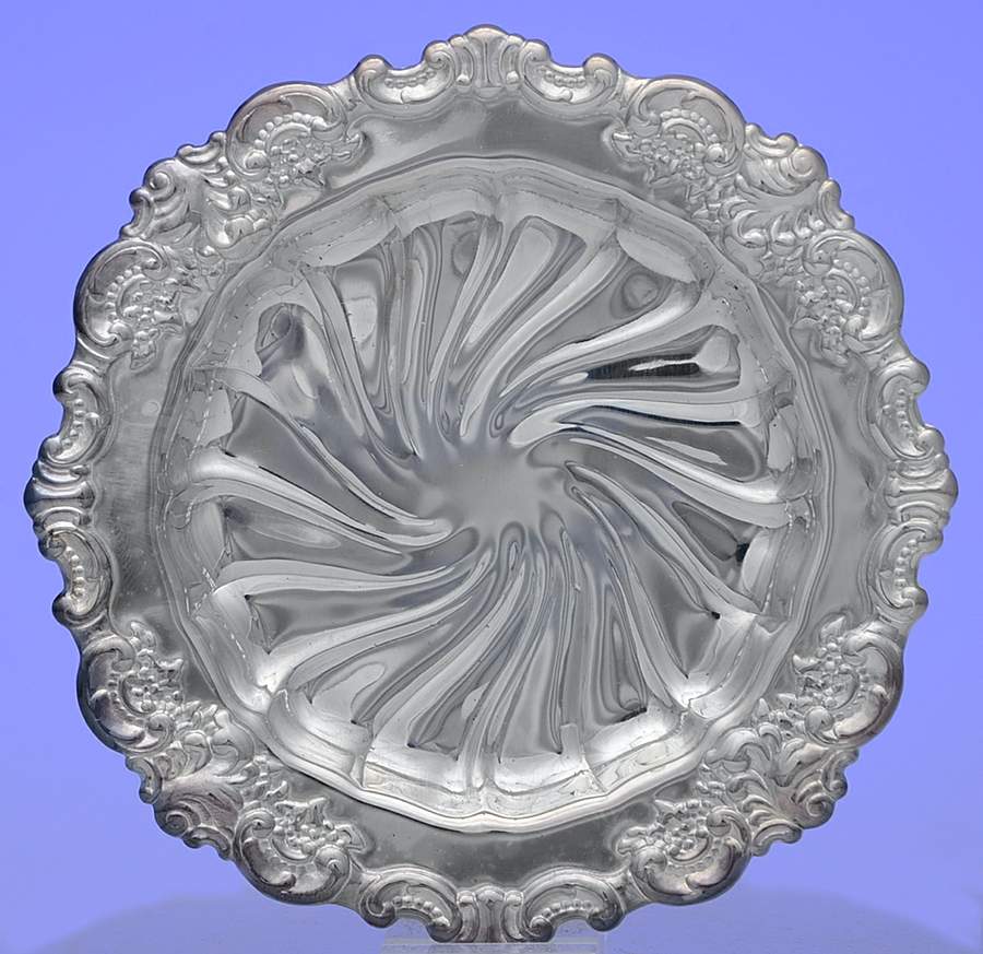 Baroque (Silverplate, Hollowware, Newer) Silverplate Coaster by Wallace Silver-1