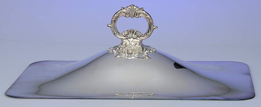 Baroque (Silverplate, Hollowware, Newer) Lid for 3 Quart Rectangular Casserole by Wallace Silver-1