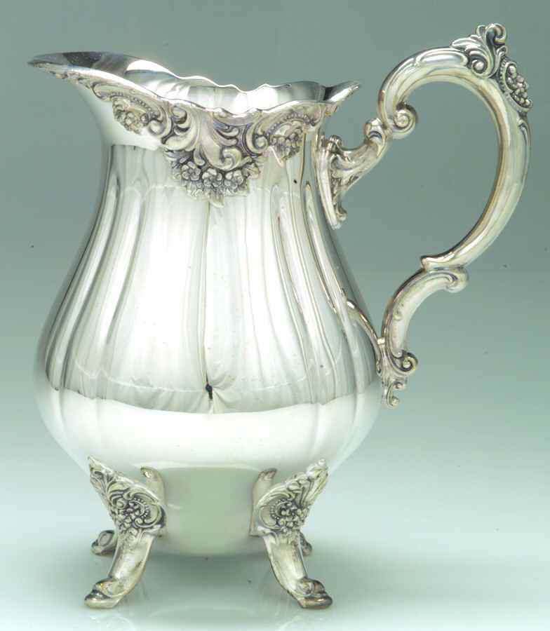 Baroque (Silverplate, Hollowware, Newer) Silverplate Water Pitcher by Wallace Silver-1