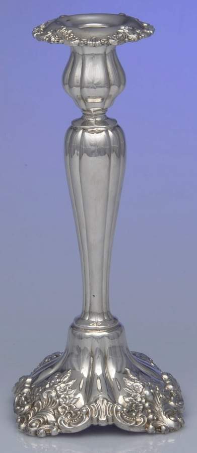 Baroque (Silverplate, Hollowware, Newer) 10" Candlestick by Wallace Silver-1